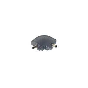 Verbindings connector 90° (3,5 DC stekker beide zijden)