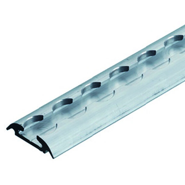 Systeemrail opbouw halfrond alu L=2998 mm
